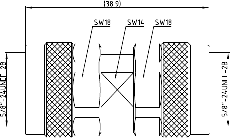 N MALE TO N MALE ADAPTOR